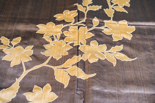 Chanderi saree- Applique work