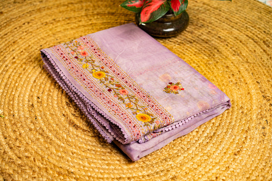 Chanderi- Katha work