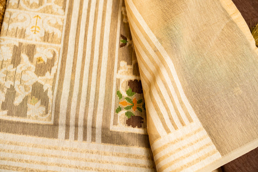 Chanderi- Jamdani work