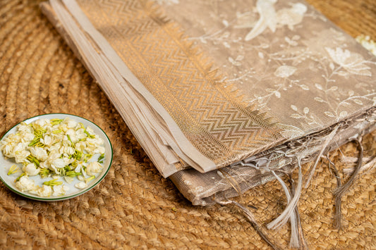 Tissue by Kota- floral and nature inspired Tonal Threadwork