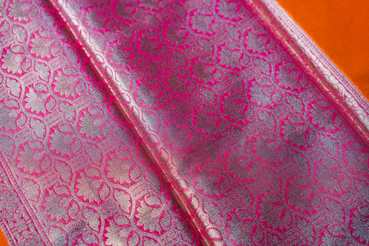 Banarasi Saree with Meenakari jaal work