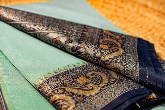 Banarasi chiffon and jamevaar work Pallu