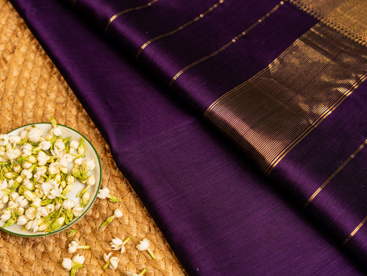 Maheshwari Saree Zari Line Pallu