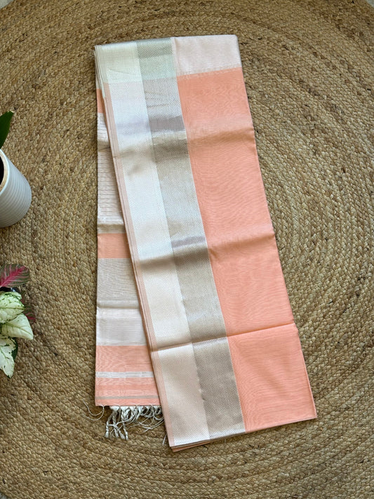 Maheshwari Zari & Resham Thread Border Saree