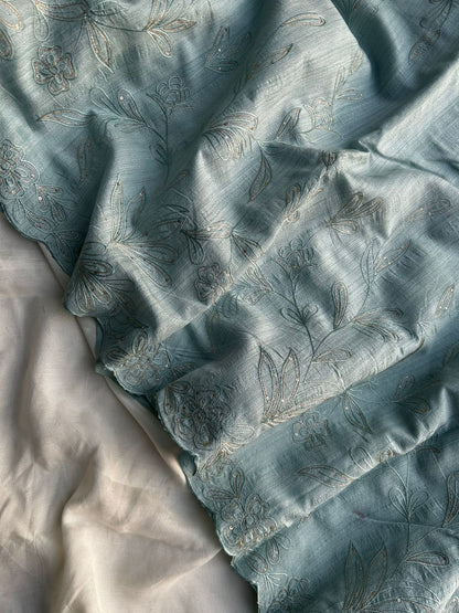 Tussar with Pitta work