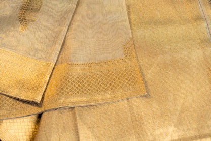 Tissue Silk- Gold Scallop work