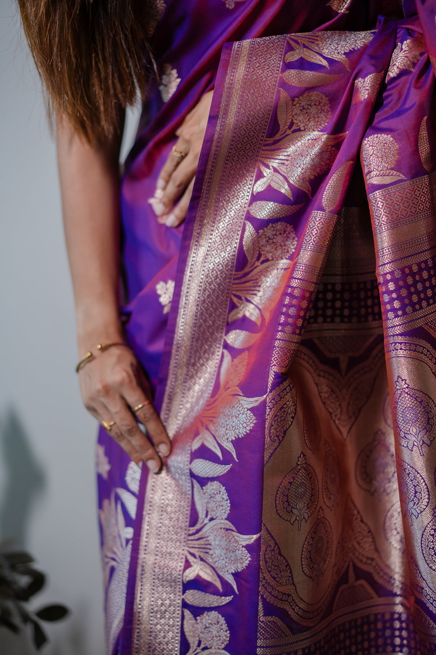 mashru Silk with zari work