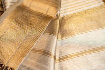 Exclusive Maheshwari Tissue Sarees with Butti Weaving on Overall Body