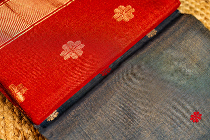 Maheshwari Tissue Sarees with Butti Weaving on Overall Body