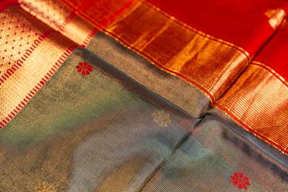 Maheshwari Tissue Sarees with Butti Weaving on Overall Body