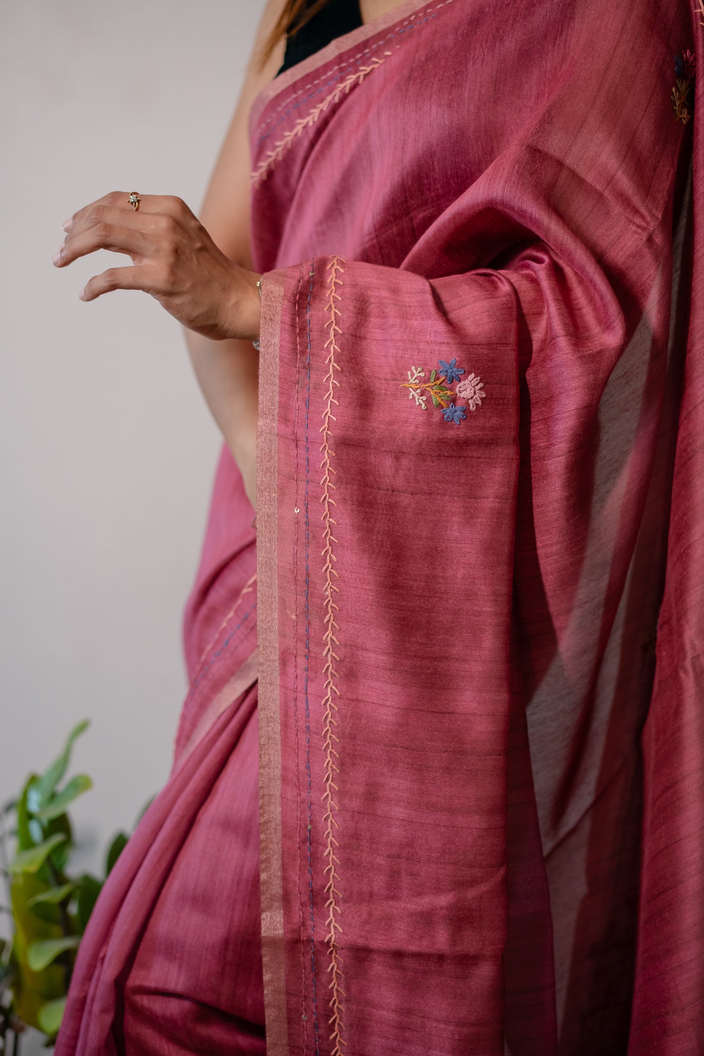 Chanderi- Katha Stitch