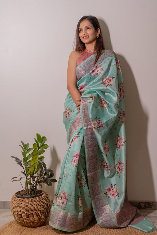 Chiniya Silk -Jamewar work