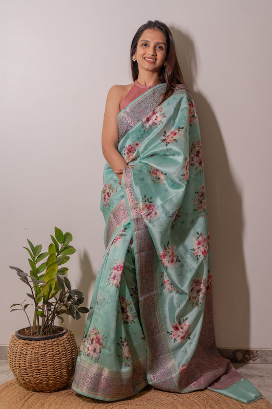 Chiniya Silk -Jamewar work