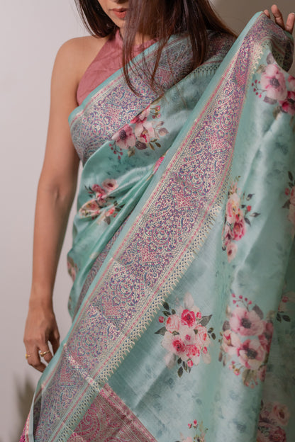 Chiniya Silk -Jamewar work