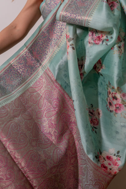 Chiniya Silk -Jamewar work