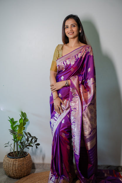 mashru Silk with zari work