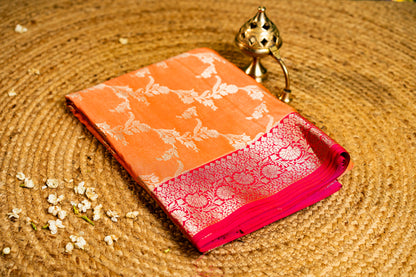 Banarasi Saree with Meenakari jaal work