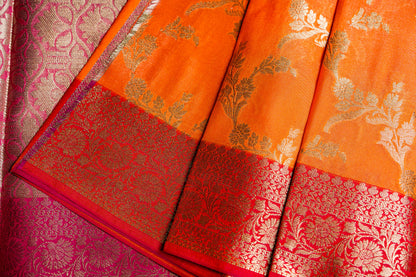 Banarasi Saree with Meenakari jaal work