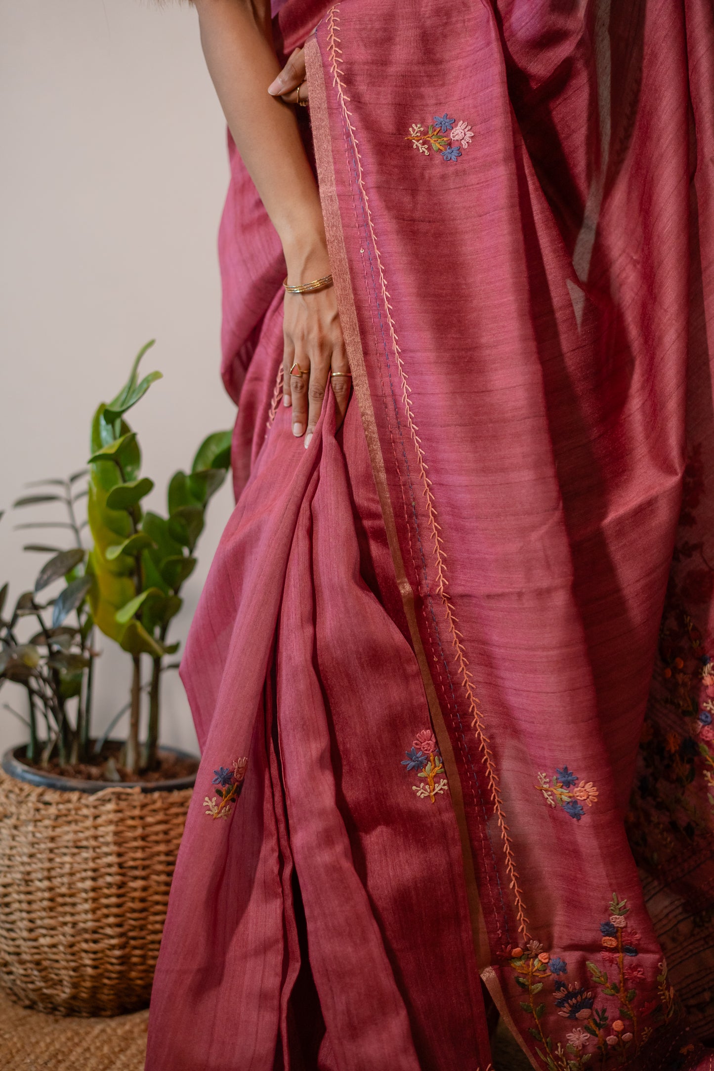 Chanderi- Katha Stitch