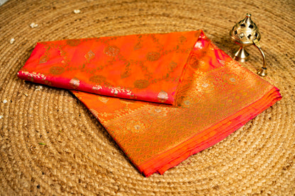 Mushroo Silk Saree with Sonarupa Jaal Work