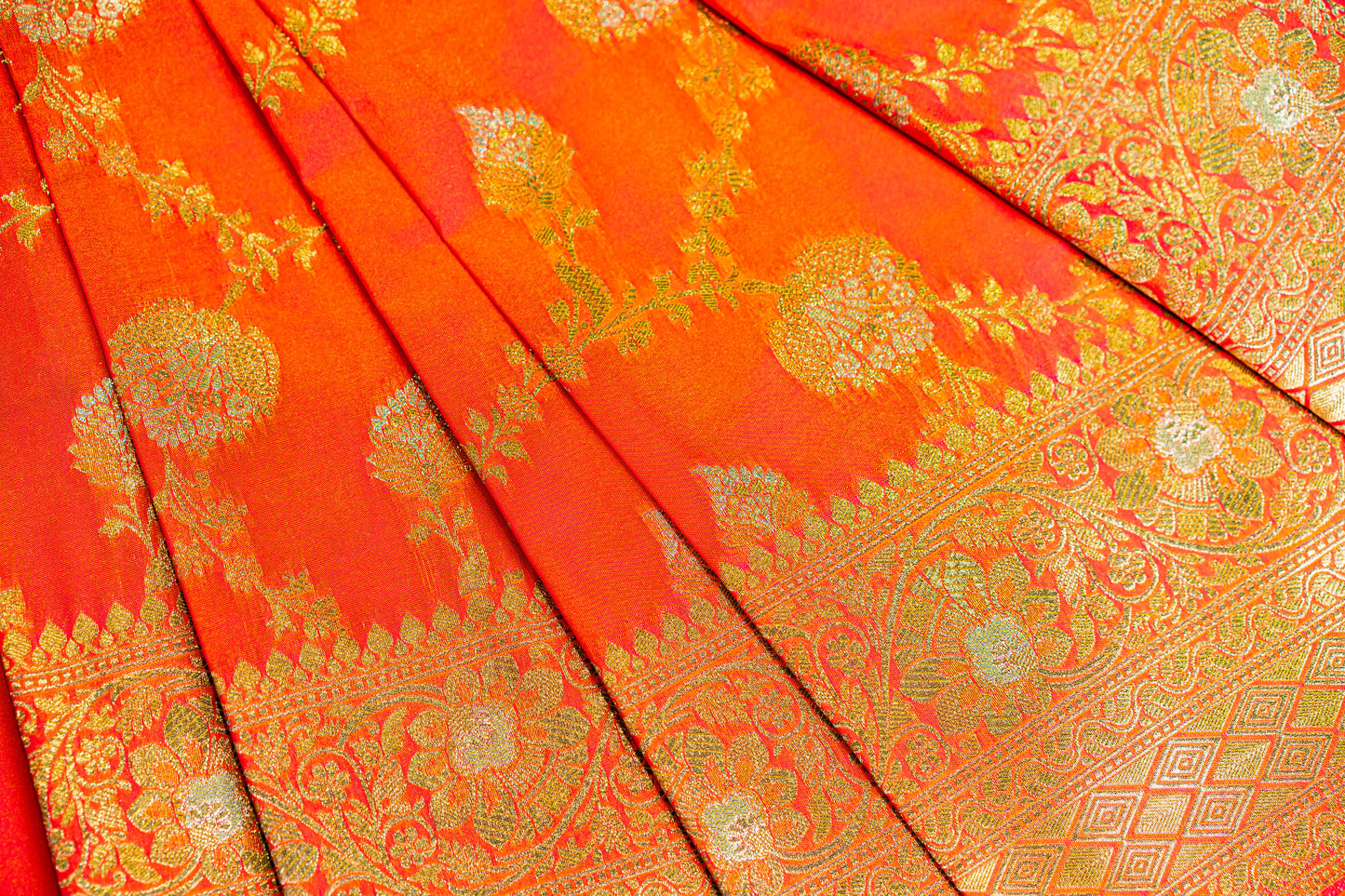 Mushroo Silk Saree with Sonarupa Jaal Work