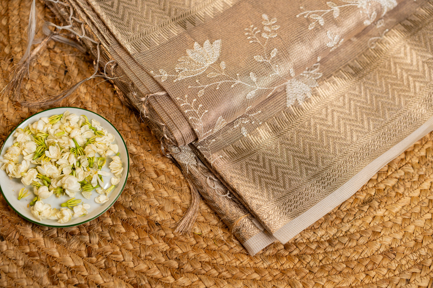 Tissue by Kota- floral and nature inspired Tonal Threadwork