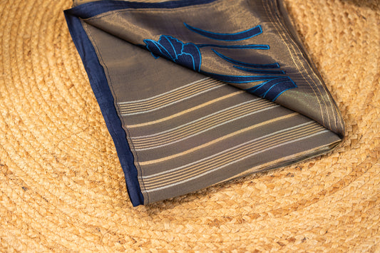 Tissue Silk with Applique work