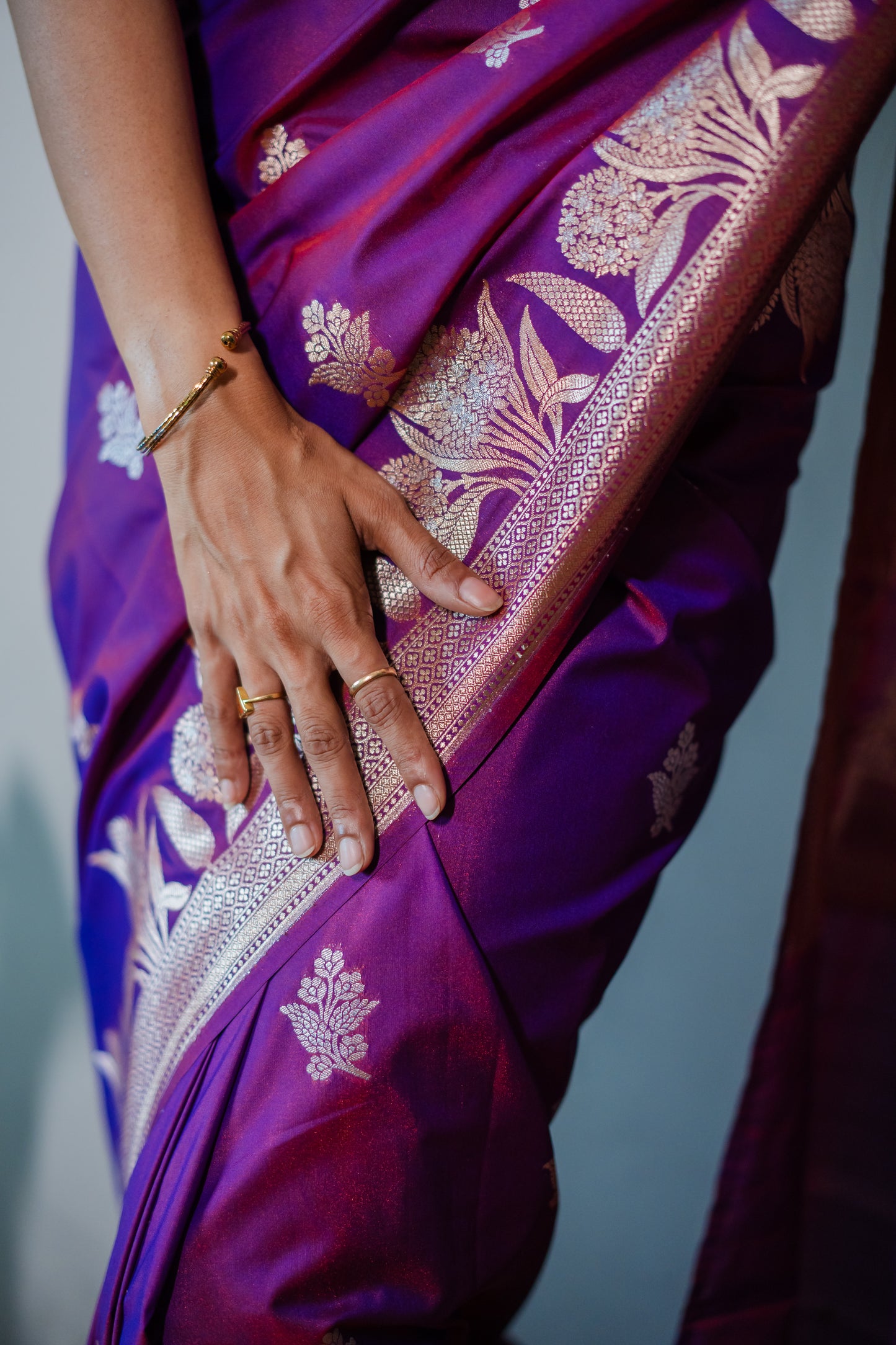 mashru Silk with zari work