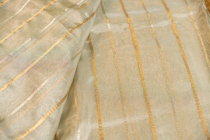 Tissue saree- Sonarupa work and embroidery on pallu