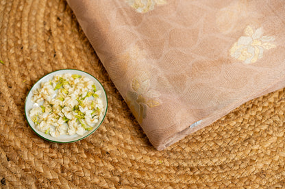 tissue saree with delicate sonarupa jari scallop work