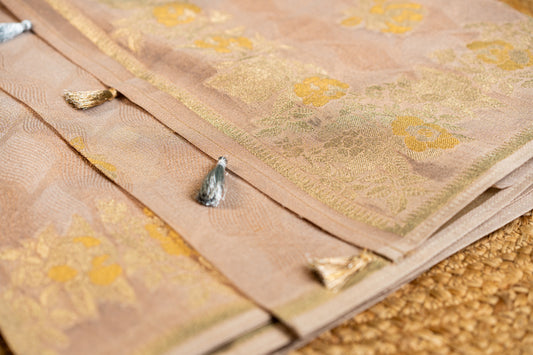 tissue saree with delicate sonarupa jari scallop work