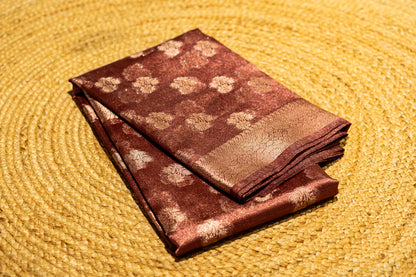 Tissue silk- with zari work