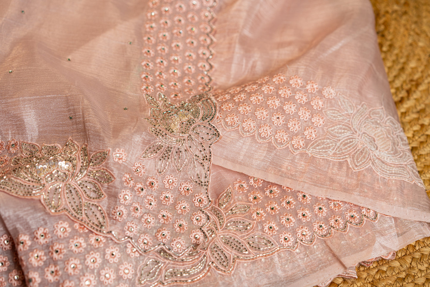 Crush Tissue-Glass Beads and Sequins: