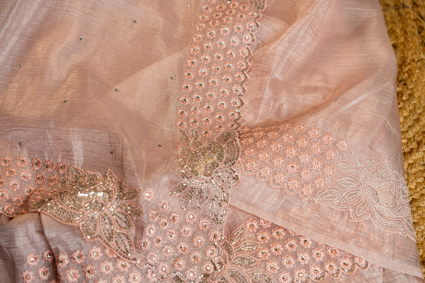 Crush Tissue-Glass Beads and Sequins: