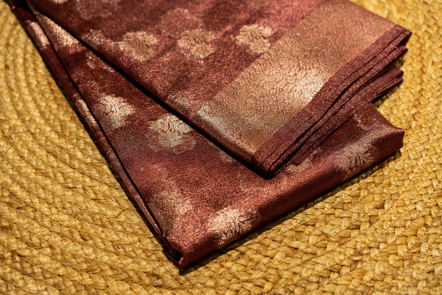 Tissue silk- with zari work