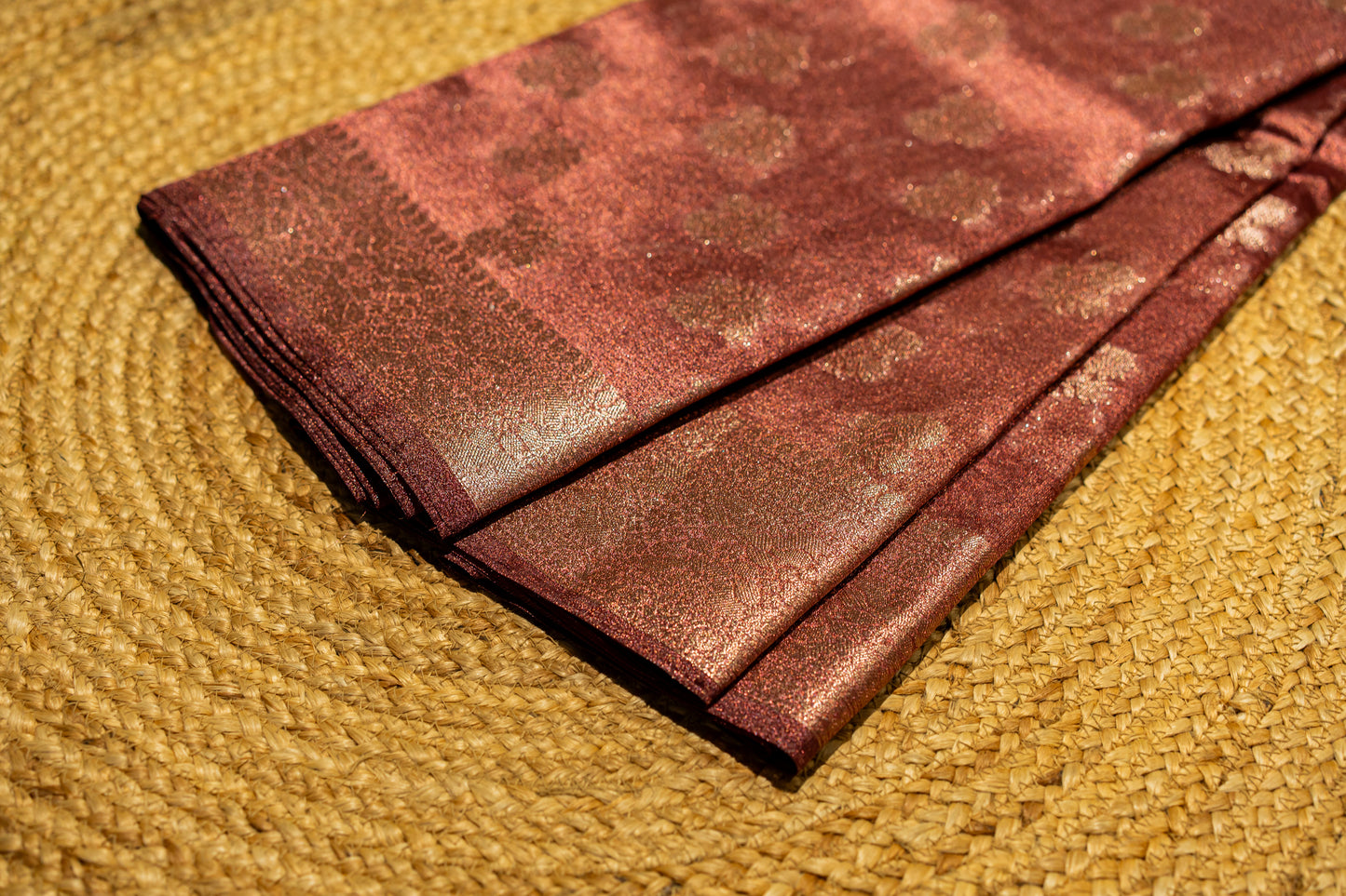 Tissue silk- with zari work