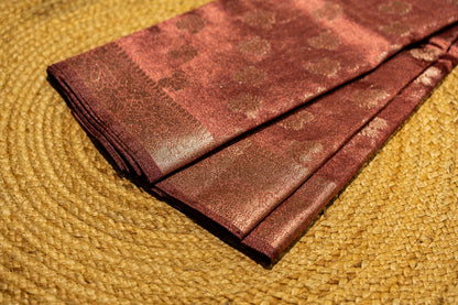 Tissue silk- with zari work