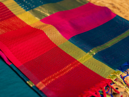 Maheshwari Ganga Jamuna Resham Thread Border