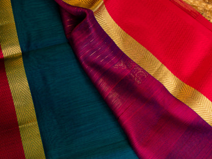 Maheshwari Ganga Jamuna Resham Thread Border