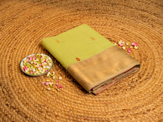 Maheshwari  Zari and Resham Thread Border
