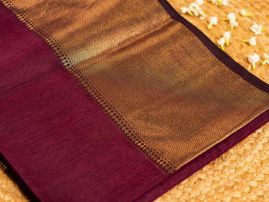 Maheshwari Saree Zari Line Pallu