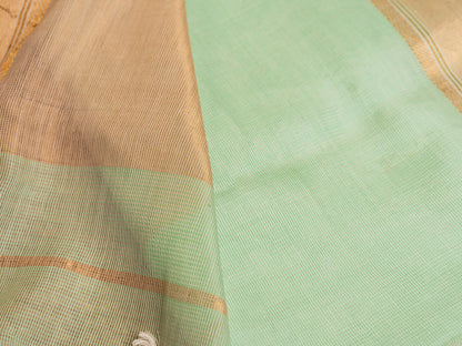Maheshwari Self Zari Lining Saree with Traditional Zari Border