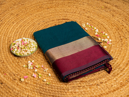 Exclusive Maheshwari Zari & Resham Thread Border