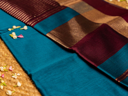 Exclusive Maheshwari Zari & Resham Thread Border