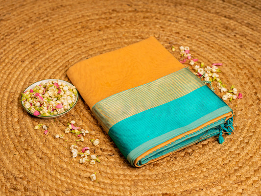 Exclusive Maheshwari Zari & Resham Thread Border