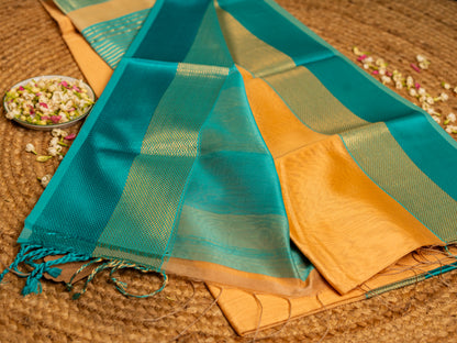 Exclusive Maheshwari Zari & Resham Thread Border