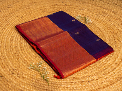 Maheshwari Zari & Resham Thread Border with allover Butti Weaving