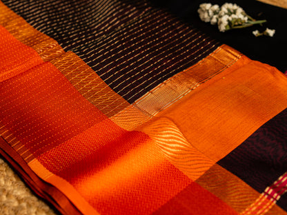 Maheshwari Ganga Jamuna Resham Thread Border
